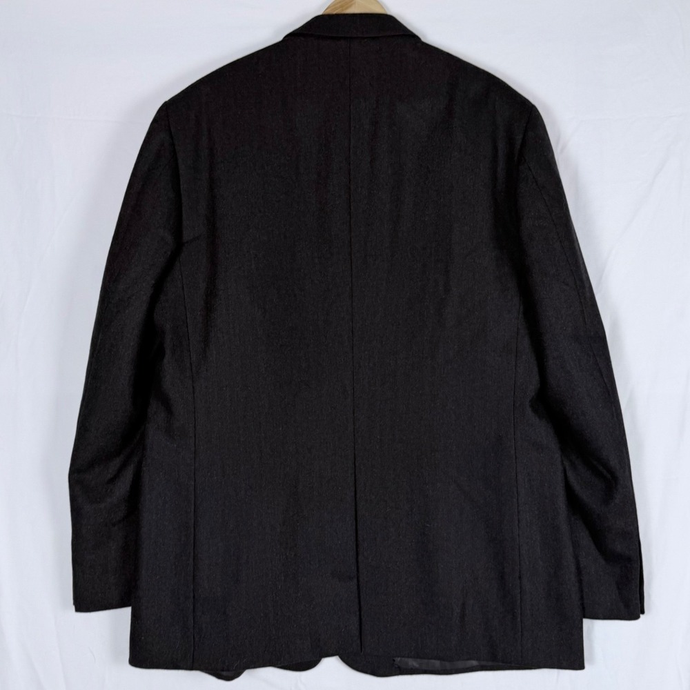 Club Room Blazer Sport Coat 46L Wool Silk Cashmere Herringbone Professor Career - Picture 6 of 11